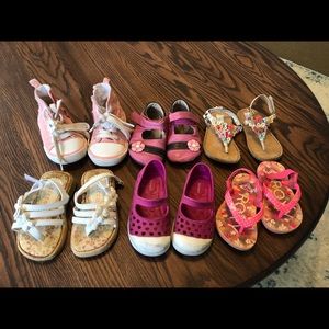 Toddler girls shoes lot